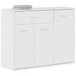 Enfilade de rangement blanc - lemon� buffet bas - blanc brillant - 88x30x70cm - bois ding�nierie 399 ...