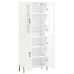 Enfilade de rangement blanc - lemon� buffet haut multi - rangements - blanc - 695x34x180cm - bois ding�nierie ...