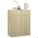 Enfilade de rangement brun - lemon� buffet bas - ch�ne sonoma - 60x30x75cm - bois ding�nierie 759 - soldes ...