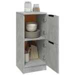 Enfilade de rangement gris - lemon� buffet bas - gris b�ton - 30x30x70cm - bois ding�nierie 621 - soldes ...