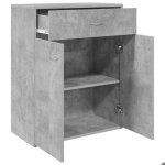 Enfilade de rangement gris - lemon� buffet bas - gris b�ton - 60x30x75cm - bois ding�nierie 776 - soldes ...