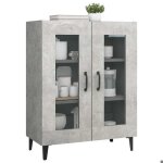 Enfilade de rangement gris - lemon� buffet bas - gris b�ton - 695x34x90cm - bois ding�nierie 276 - soldes ...