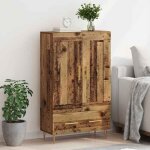 Enfilade de rangement marron - lemon� haut armoire - bois ancien - 695x31x115cm - bois ding�nierie 198 ...