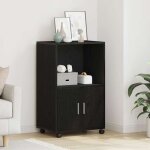 Enfilade de rangement noir - lemon� armoire - ch�ne noir - 55x40x82cm 405 - soldes
