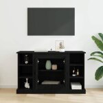 Enfilade de rangement noir - lemon� buffet bas - ch�ne noir - 100x355x60cm - bois ding�nierie 990 - soldes ...