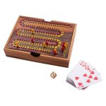 Engelhart ? 350290 - cribbage en bois dans un coffret avec cartes ? jeu de socit pour 2 joueurs et ...