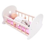 Engelhart - 606013 - berceau pour poup�es rose - blanc