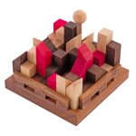 Casse - tête en bois - engelhart - la cité infernale - 11 pièces - niveau difficile - Écologique Casse - tête en bois - engelhart - la cité infernale - 11 pièces - niveau difficile - Écologique