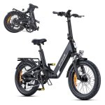 Engwe l20 3. 0 boost ebike 250w v�lo pliable �lectrique 25 km / h 20 pouces 135km unisexe noir