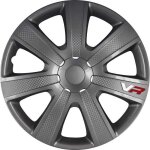 Enjoliveurs 14p - 4racing - carbon look - anthracite - lot de 4 - diamètre 14 pouces Enjoliveurs 14p - 4racing - carbon look - anthracite - lot de 4 - diamètre 14 pouces