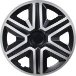 Enjoliveurs de roues action noir - argent 16 lot de 4 pi�ces