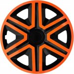 Enjoliveurs de roues action noir - orange 14 lot de 4 pièces Enjoliveurs de roues action noir - orange 14 lot de 4 pièces