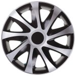 Enjoliveurs de roues draco cs noir - argent 13 lot de 4 pices