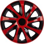 Enjoliveurs de roues draco cs noir - rouge 14 lot de 4 pièces Enjoliveurs de roues draco cs noir - rouge 14 lot de 4 pièces