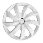 Enjoliveurs de roue - set complet de 4 pices - nrm stig - blanc - 15 pouces abs