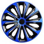 Enjoliveurs universels 14 nrm strong duo bleu - noir 4 pièces Enjoliveurs universels 14 nrm strong duo bleu - noir 4 pièces