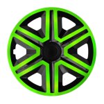 Enjoliveur universel 15 nrm action doublecolor vert - noir 1 pi�ce