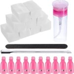 Enlèvement de vernis à ongles kit enlèvement vernis à ongles gel dissolvant semi - permanent 600 coton ... Enlèvement de vernis à ongles kit enlèvement vernis à ongles gel dissolvant semi - permanent 600 coton ...