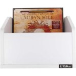 Meuble de rangement - enova - vinyle bac 120wh - blanc - capacit� 120 vinyles - mixte