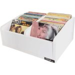 Meuble de rangement - enova - vinyle bac 45t wh - blanc - capacit 120 vinyles - dimensions 425x160mm ...