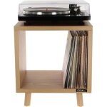 Meuble hifi - enova - vinyle lover swe - bois - vintage - rangement disques vinyles