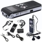 Enregistreur vocal audio num�rique - zisonix - 8 go - dictaphone rechargeable - vor - haut - parleur ...