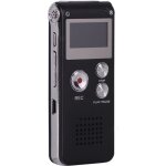 Enregistreur vocal numrique 8g enregistreur audio lecteur mp3 port audio noir