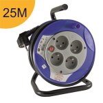 Enrouleur 25m h05vv - f 3g1. 50 mm - 4 prises 16a