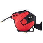 Enrouleur de tuyau - ks tools - mural - 15m - 1 / 4 pouce - mtal