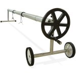 Enrouleur bche  bulles piscine - tlescopique extensible jusqu 55m - pour bassin largeur max 5m