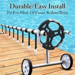 Enrouleur de bche pour piscine hors - sol - a566 - kit de fixation de bobine de couverture solaire - ...