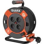 Enrouleur de bricolage - quarx - 25m - h05vv - f 3g15mm� - disjoncteur thermique - protection enfants ...