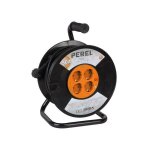 Enrouleur de câble - 3g1. 5 - 50m - 4 prises - protection enfant - disjoncteur thermique Enrouleur de câble - 3g1. 5 - 50m - 4 prises - protection enfant - disjoncteur thermique