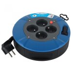 Enrouleur de cble lectrique - electraline - ho5vvf 3g1 - 5 m - 4 prises - noir