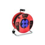 Enrouleur lectrique - hanger - 40 m h07rn - f 3g 25 mm - protection thermique - ip44 - 4 prises