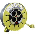 Enrouleur électrique de bricolage - masterplug - 8 m - 4 prises - disjoncteur thermique - ergonomique ... Enrouleur électrique de bricolage - masterplug - 8 m - 4 prises - disjoncteur thermique - ergonomique ...