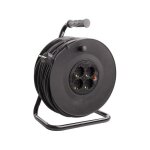 Enrouleur extensible 40m 3x1. 5mm avec syst�me anti - twist noir