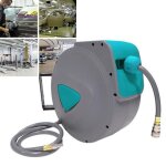 Enrouleur tuyau air comprim� - uisebrt - automatique - 20m - gris - durable et pratique