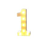 Enseigne lumineuse � chiffres led avec num�ros illumin�s - fonctionne sur piles