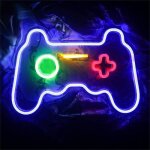 Enseigne au néon de jeu À led néon de forme de manette de jeu décoration murale de station de combat ... Enseigne au néon de jeu À led néon de forme de manette de jeu décoration murale de station de combat ...