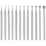 Ensemble de 12 fraises � billes ronde tige 3 32 pouces pour fabrication gravure