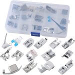Ensemble de 15 pieds presseurs de machine � coudre pour tous les mod�les singer brother babylock viking ...