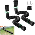 Ensemble de 2 pi�ces tuyau dextension flexible pour descente de goutti�re extensible 35 - 150cm plastique ...