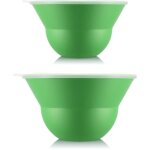Ensemble de 2 saladiers 3 l et 4. 9 l avec couvercle silicone - bodum - topee - apple