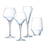 Ensemble 24 pices - chef&sommelier - open up - verre  pied - transparent - 35 cl 37 cl 47 cl