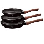 Ensemble de poêles à frire - ebony rosewood - 20 / 24 / 28 cm - aluminium forgé - noir mat - poignées ... Ensemble de poêles à frire - ebony rosewood - 20 / 24 / 28 cm - aluminium forgé - noir mat - poignées ...