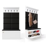 Ensemble de 3 porte - manteaux avec panneau porte - manteau armoire à chaussures panneaux 6 muraux auto ... Ensemble de 3 porte - manteaux avec panneau porte - manteau armoire à chaussures panneaux 6 muraux auto ...