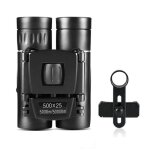 Ensemble 500x25 jumelles puissantes pliables de 50000m, longue porte, micro vision nocturne, pour la ...
