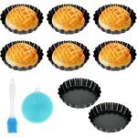 Ensemble de 8 moules � g�teaux moule � quiche moule � tarte � fond amovible de 10 cm moule � mini - g�teaux ...