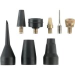 Ensemble dadaptateurs de gonflage - einhell - kit 8 accessoires pour compresseur - pneumatique - noir ...
